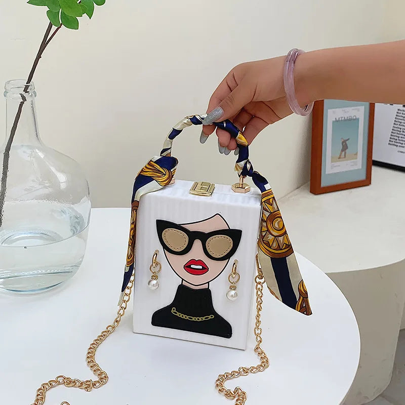 Sacs de soirée pour femmes, sac à bandoulière en cuir à la mode, dur de haute qualité, Hip Hop Party, sac à main de luxe de styliste, nouvelle collection 2023