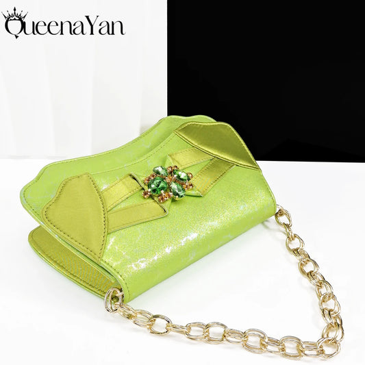 Ensemble de sandales et de sacs assortis pour femmes, chaussures de mariage, vert citron, parfait pour la fête, dîner, éna Yan, mode italienne, 2025