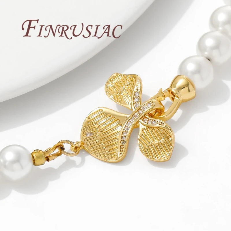 18K Gold Plated Connectors Clasps For Pearl,Bracelet Clasp For Jewelry Making,Necklace Clasp DIY Beading Accessories,Fittings