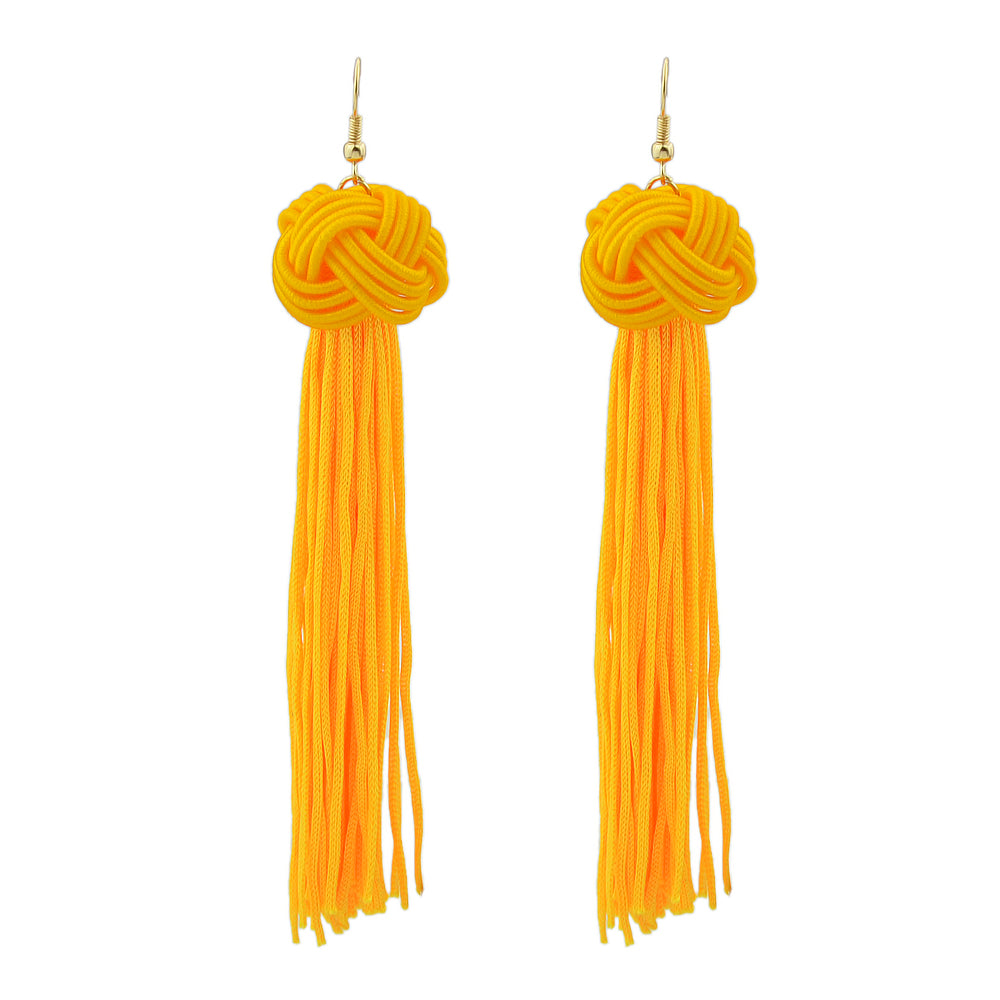 Holiday Ethnic Traditional Jewellery Colorful Rope Long Tassel