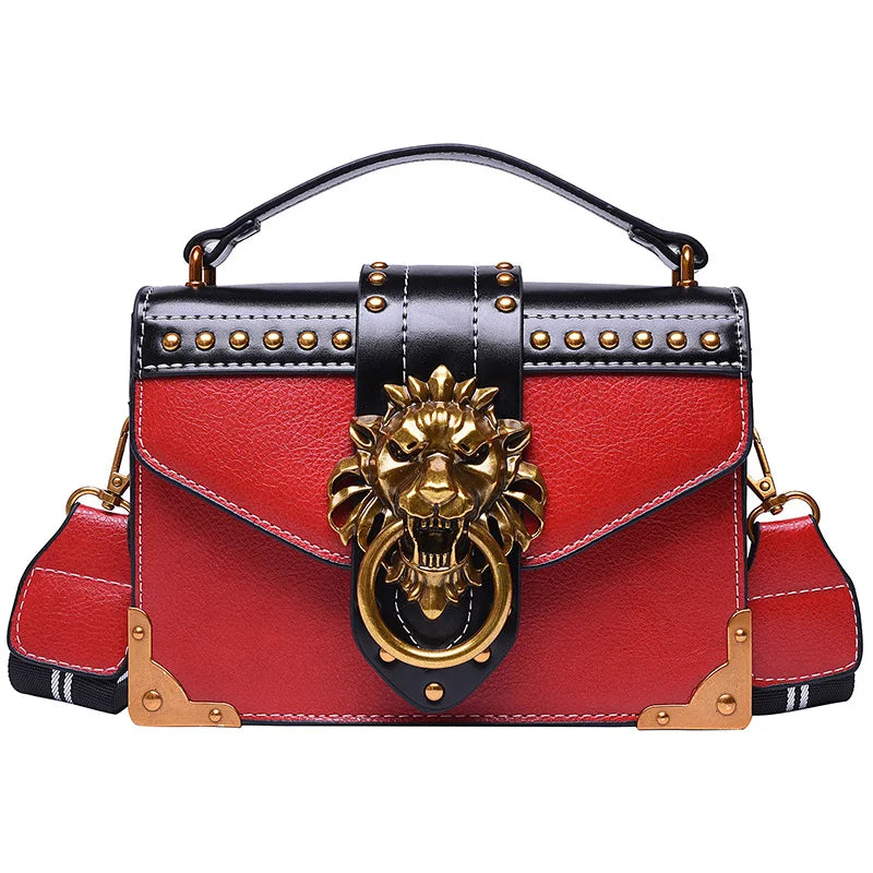Sacs à main à bandoulière en métal rétro pour femmes, sacs à main de luxe pour filles, mini sac messager carré, discuter de la tête, initié par la marque, mode féminine