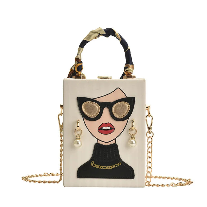Sacs de soirée pour femmes, sac à bandoulière en cuir à la mode, dur de haute qualité, Hip Hop Party, sac à main de luxe de styliste, nouvelle collection 2023