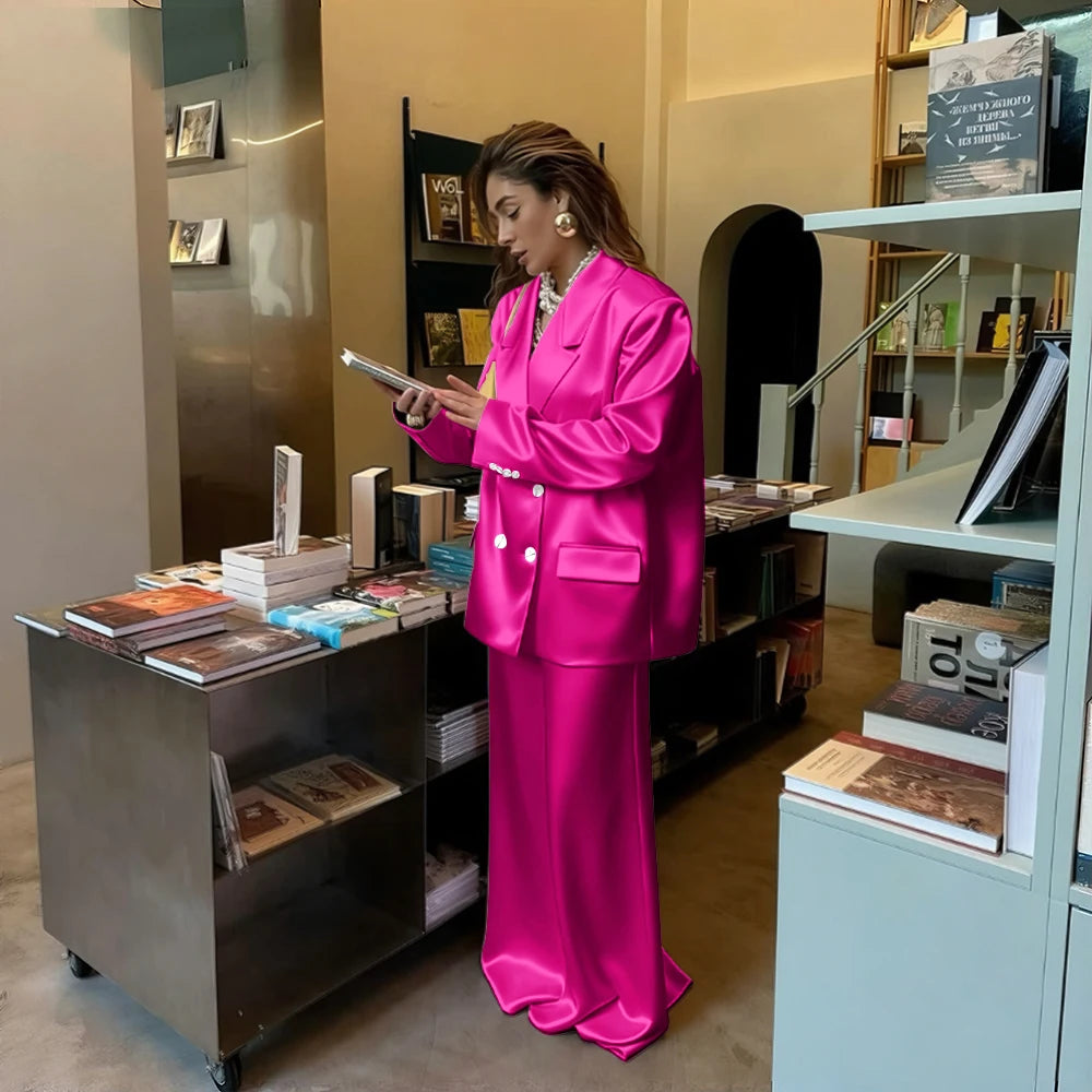 Costume élégant pour femmes, ensemble 2 pièces (veste + jupe mi-longue), magnifique vêtement d'extérieur pour invités de mariage, Look formel de soirée