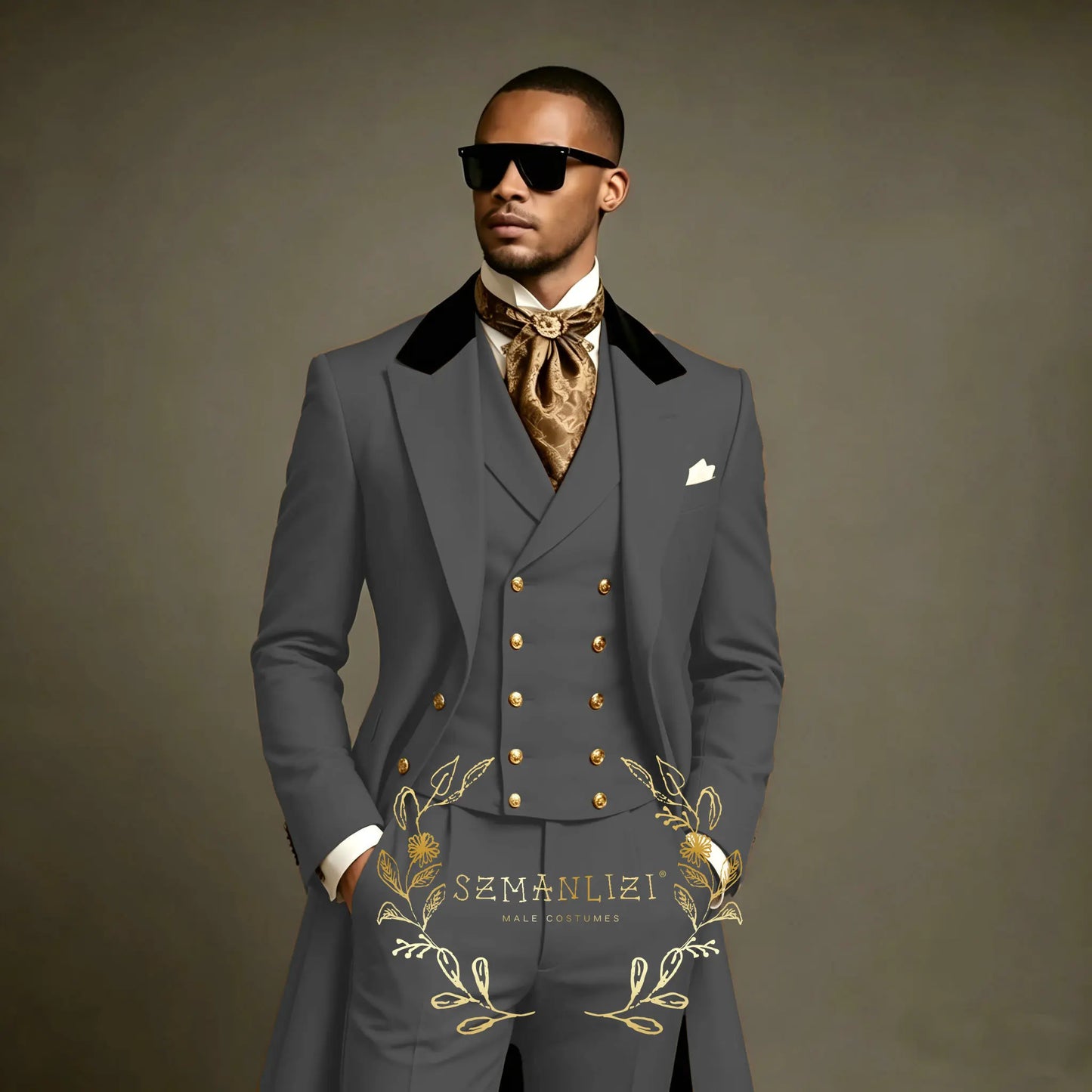 Costume de bal gris clair 3 pièces coupe ajustée pour homme, ensemble blazer long pour marié, garçons d'honneur, affaires, banquet, soirée