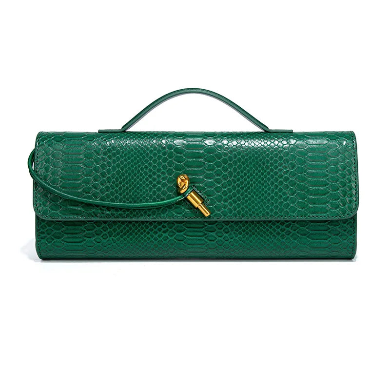 Sac bandoulière en similicuir croco doré métallisé pour femme, élégant sac à poignée supérieure, pochette de soirée avec fermoir