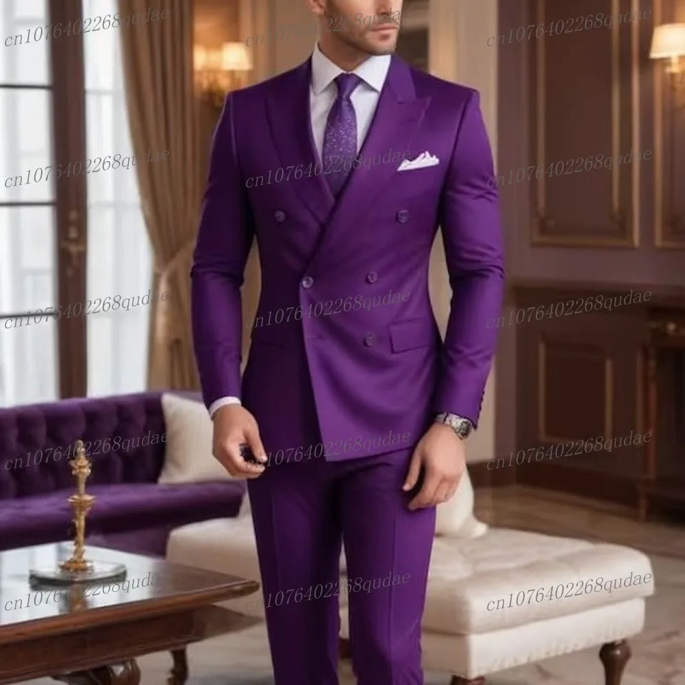 Costume rose pour hommes, pour occasions formelles, fête de mariage, Tuxedos pour marié, Costume de marié, ensemble 2 pièces, Blazer et pantalon, nouvelle collection