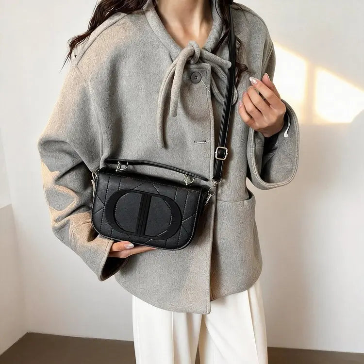 Sac à main matelassé de luxe pour femme, nouvelle collection 2026, avec détails lettres, élégant, multicolore, sac à bandoulière