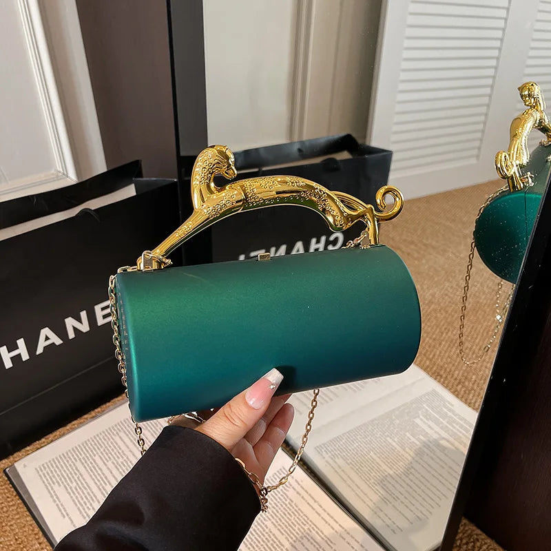 Sac à main de soirée de luxe pour femme, pochette de mariée en métal, sac à bandoulière pour mariage, sac de soirée, sac à main rigide pour le jour, sac à bandoulière croisé