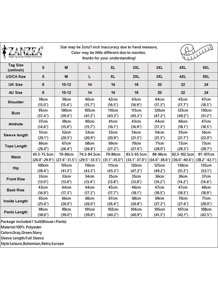 Femmes mode 2 pièces pantalon ensembles élégant col rond lanterne manches vêtements d'extérieur et crayon pantalon costumes ZANZEA printemps 2026 femme tenues
