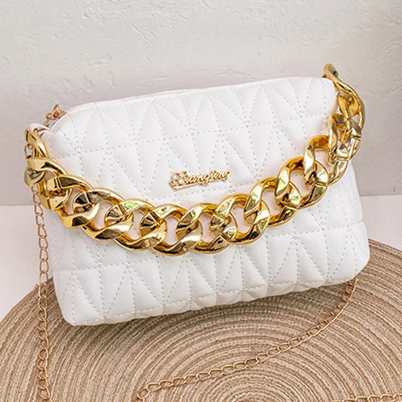 Sac messager One Initiated Losange pour femme, petit sac carré Lingge, sac brodé à main, mode pour femme, JOInitiated