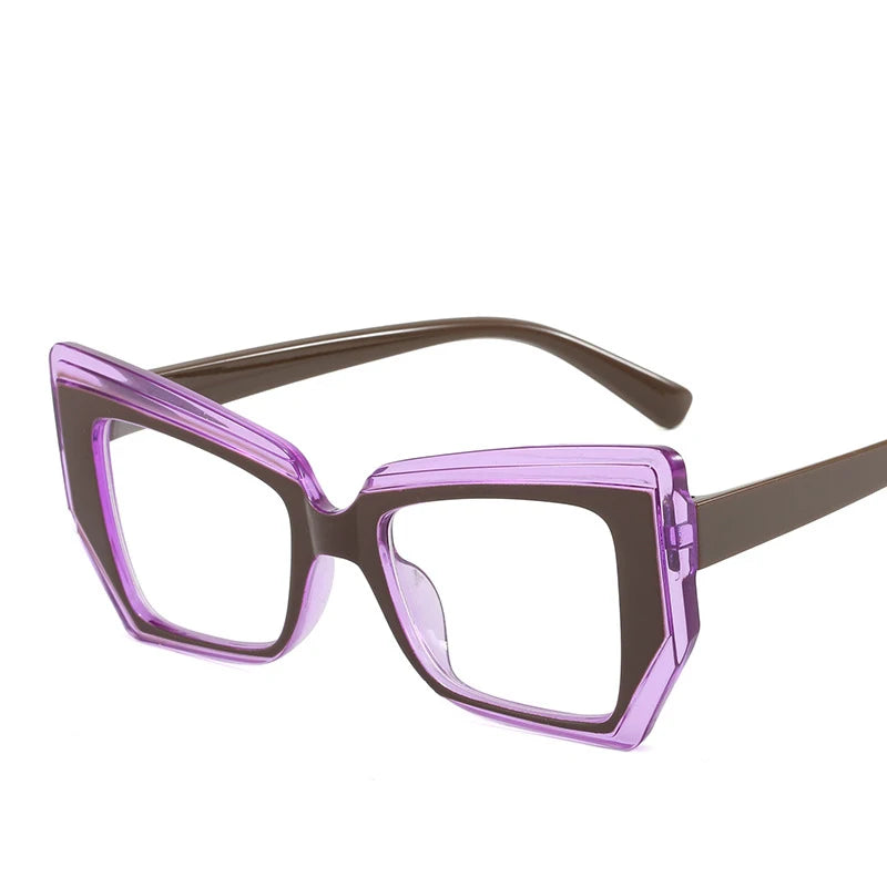 Monture de lunettes d'ordinateur anti-lumière bleue pour hommes et femmes, lunettes de forme spéciale, lunettes de blocage, lunettes optiques, lunettes polygonales