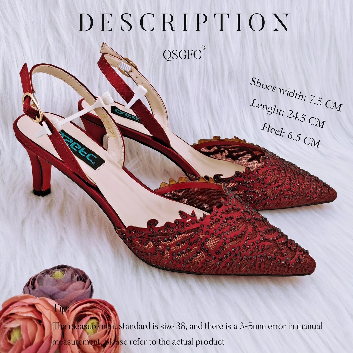 QSGDavid-Chaussures et sac en biscuits orange pour dames, décoration de lieux, creux avec le même document, belle fête, petit