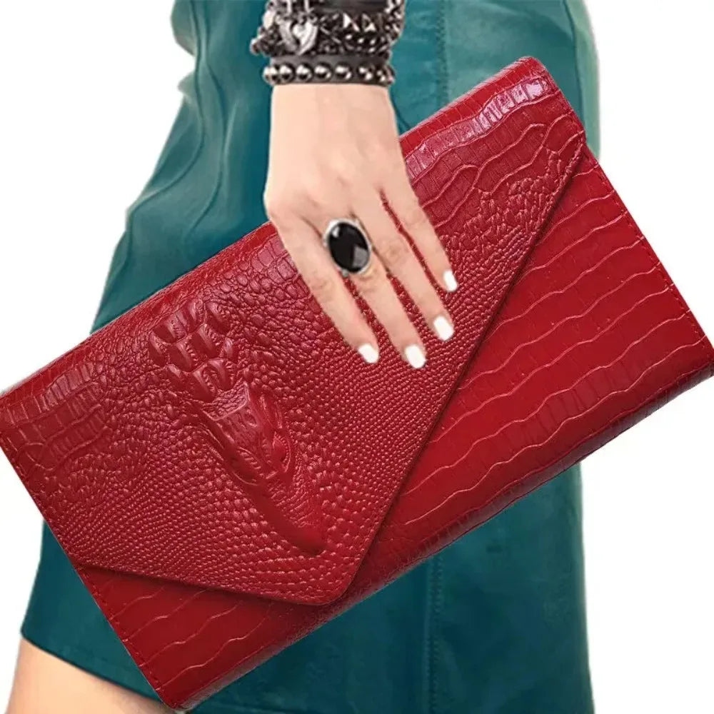 Sacs à main en cuir de crocodile pour femmes, sacoches à bandoulière, pochette féminine, nouvelle collection