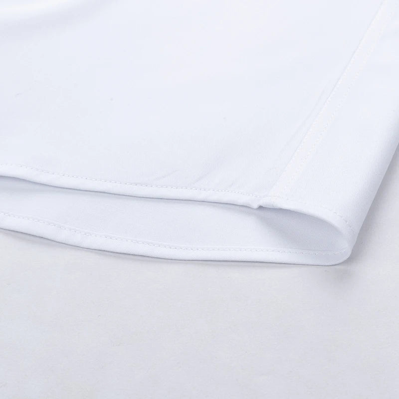Boutons de manchette français brodés pour hommes, chemise à manches longues avec épingles à col, chemise habillée à grand col pour vêtements de cérémonie d'affaires, Gentlema