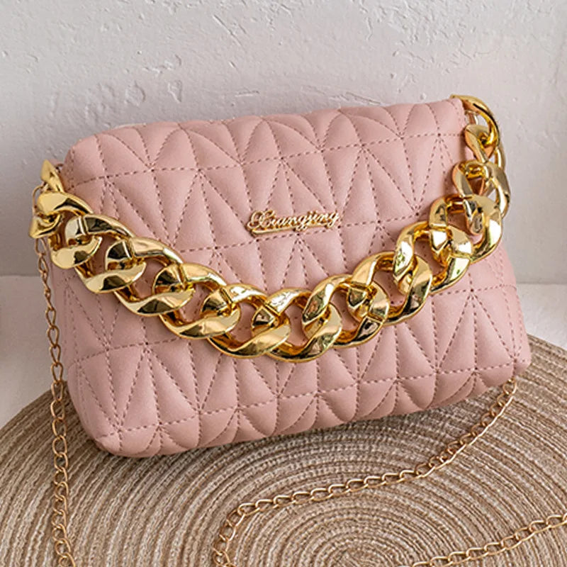 Sac messager One Initiated Losange pour femme, petit sac carré Lingge, sac brodé à main, mode pour femme, JOInitiated