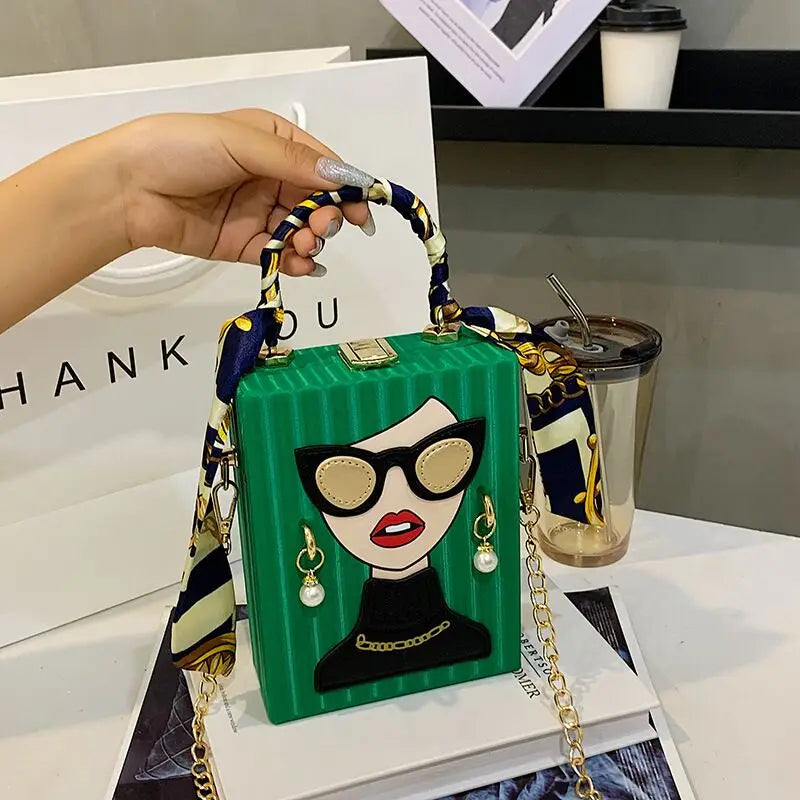 Sacs de soirée pour femmes, sac à bandoulière en cuir à la mode, dur de haute qualité, Hip Hop Party, sac à main de luxe de styliste, nouvelle collection 2023