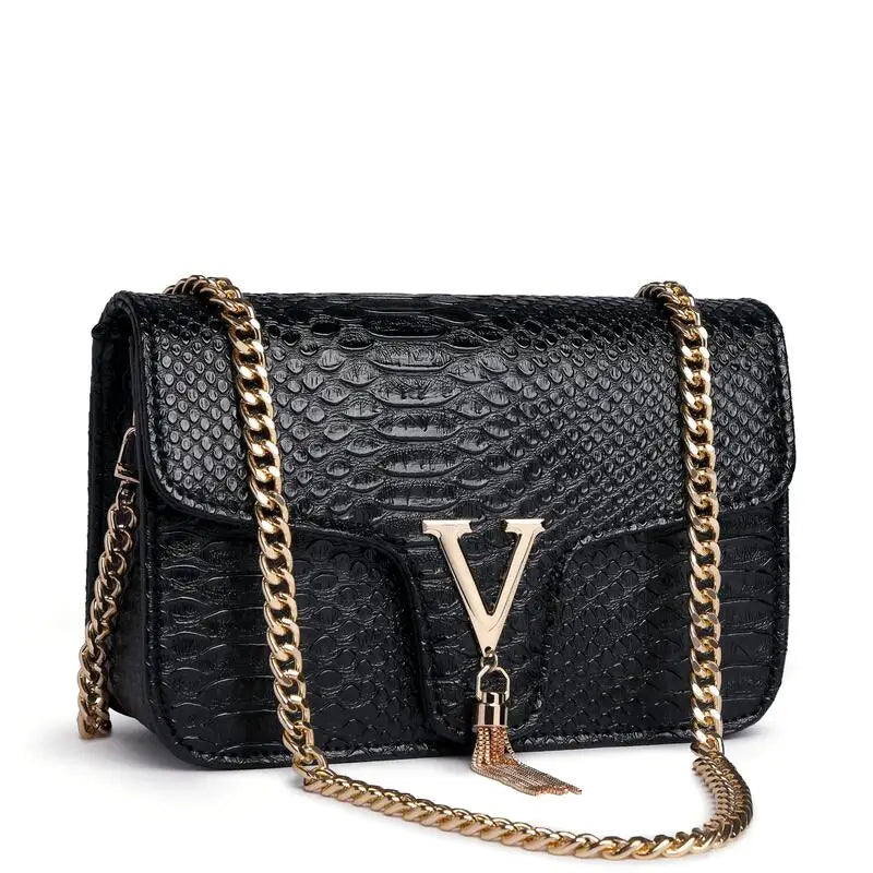 Sacs de luxe en cuir de crocodile pour femmes, sacs à bandoulière avec chaîne, sacs à main, sacs messager, pochettes pour femmes, nouvelle collection 2026
