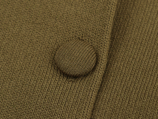 KONDALA décontracté Chic vert femmes tricot costumes à manches longues col en V mince Cardigans gaine fendue Midi jupes mode 2025 ensembles Vintage