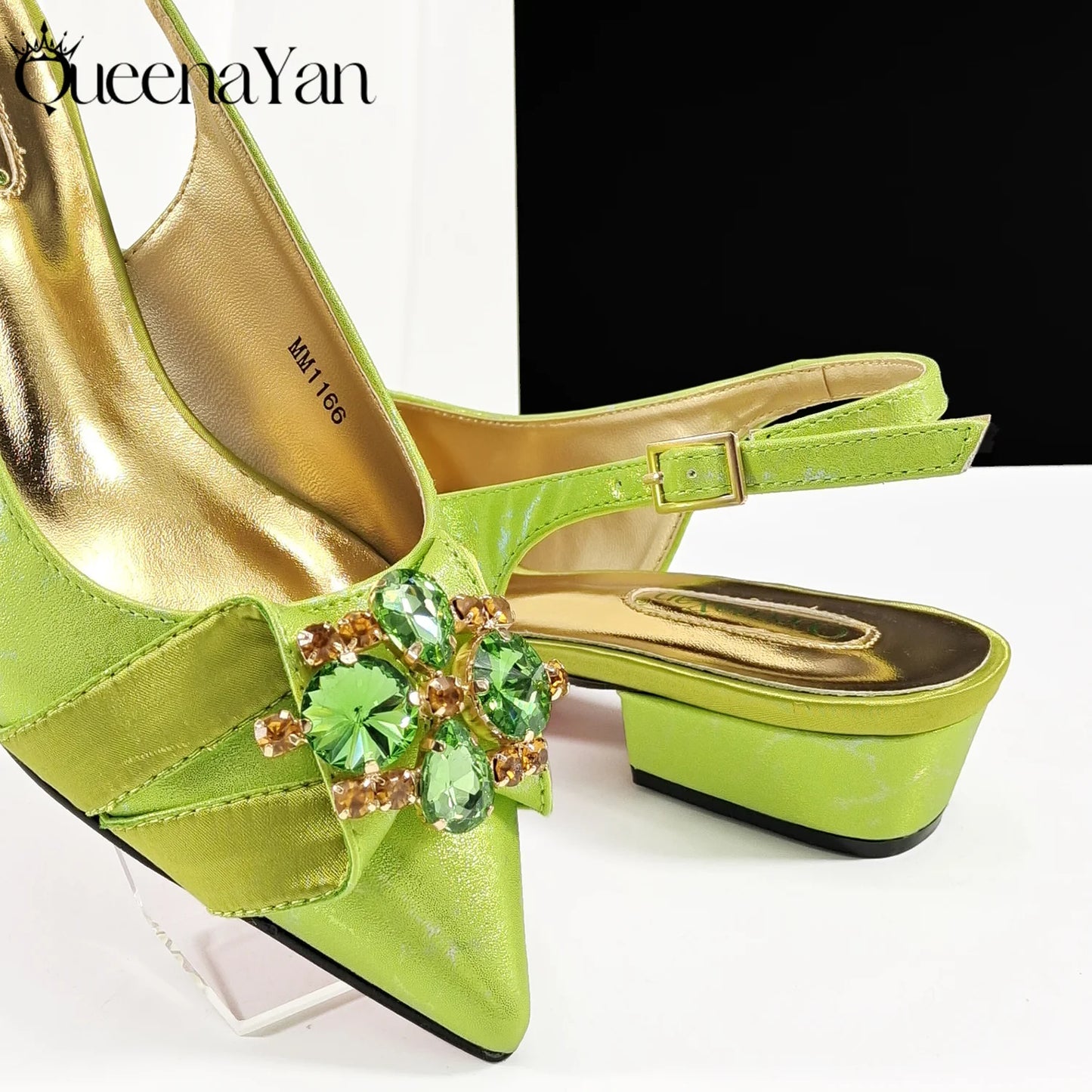 Ensemble de sandales et de sacs assortis pour femmes, chaussures de mariage, vert citron, parfait pour la fête, dîner, éna Yan, mode italienne, 2025