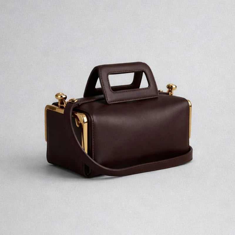 NOUVEAU Sac à main de luxe pour femme avec fermoir Kiss et design à double pince latérale, sac à bandoulière sous le bras en PU, collection 2026