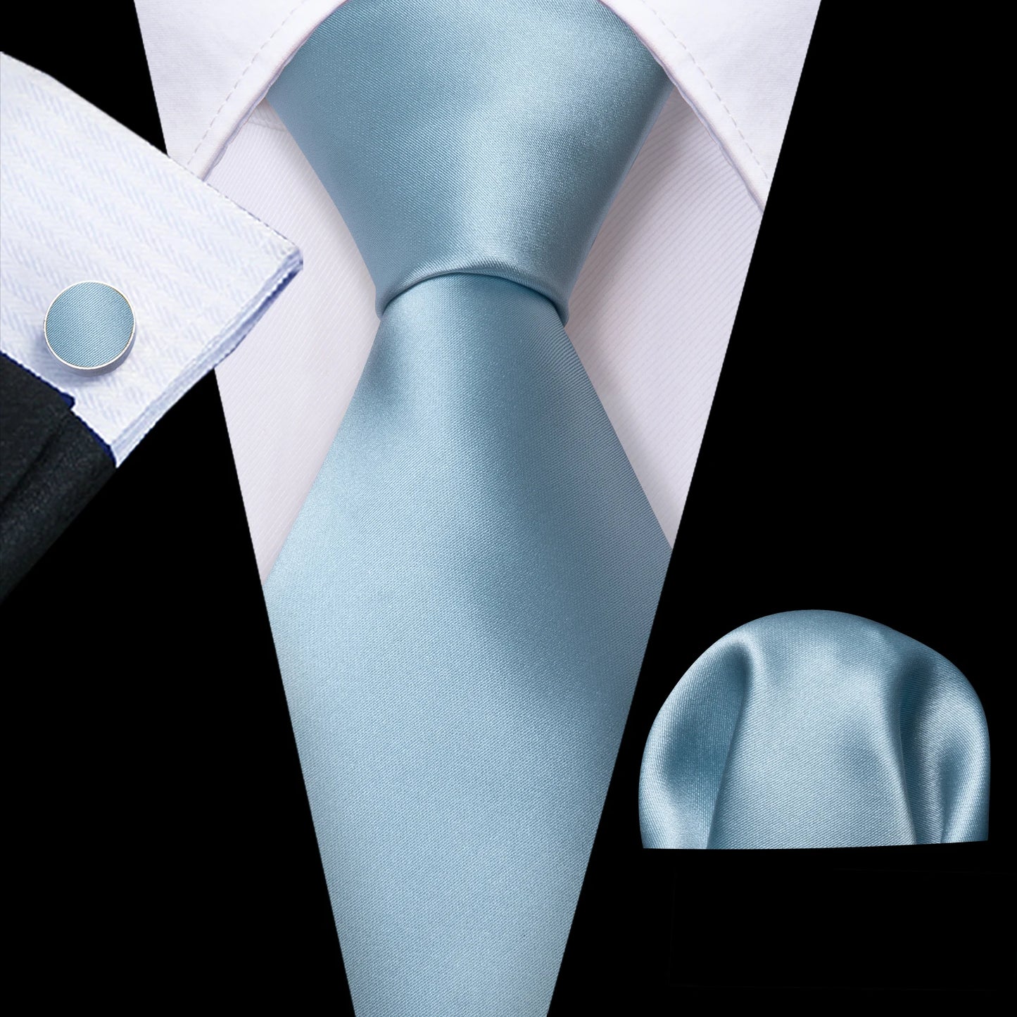 Hommes cravate or bleu marine rayé soie cravate Barry.Wang 3.4 "Jacquard fête mariage tissé créateurs de mode cravate pour hommes d'affaires