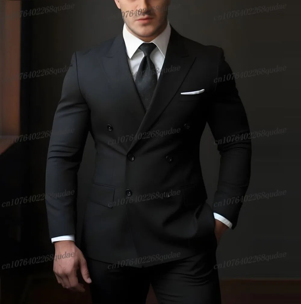 Costume rose pour hommes, pour occasions formelles, fête de mariage, Tuxedos pour marié, Costume de marié, ensemble 2 pièces, Blazer et pantalon, nouvelle collection