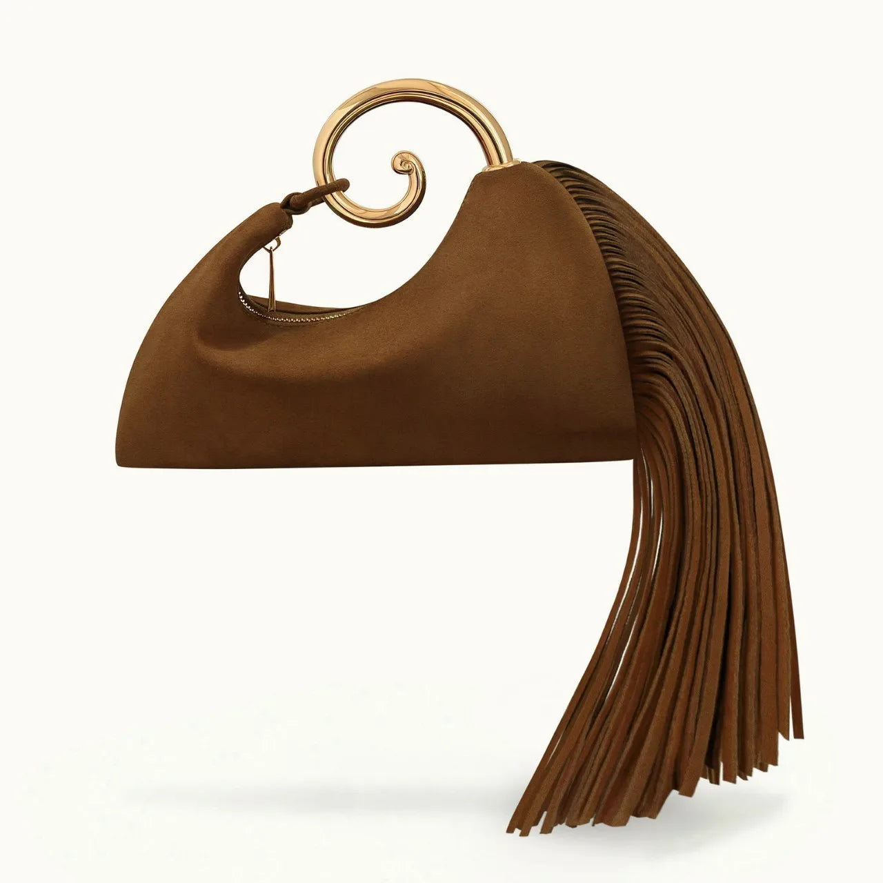 Sac à main créatif en forme de prêle pour femmes, tendance, Design français élégant à pampilles, anneau en métal, sac nuage, pochette de bal, sacs de Banquet