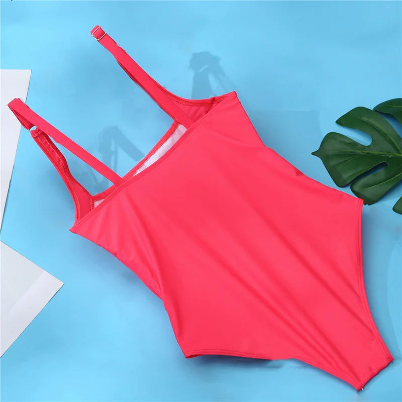 Été Sexy une pièce grande taille maillots de bain Push Up femmes grande taille maillot de bain fermé body femme maillot de bain piscine maillots de bain