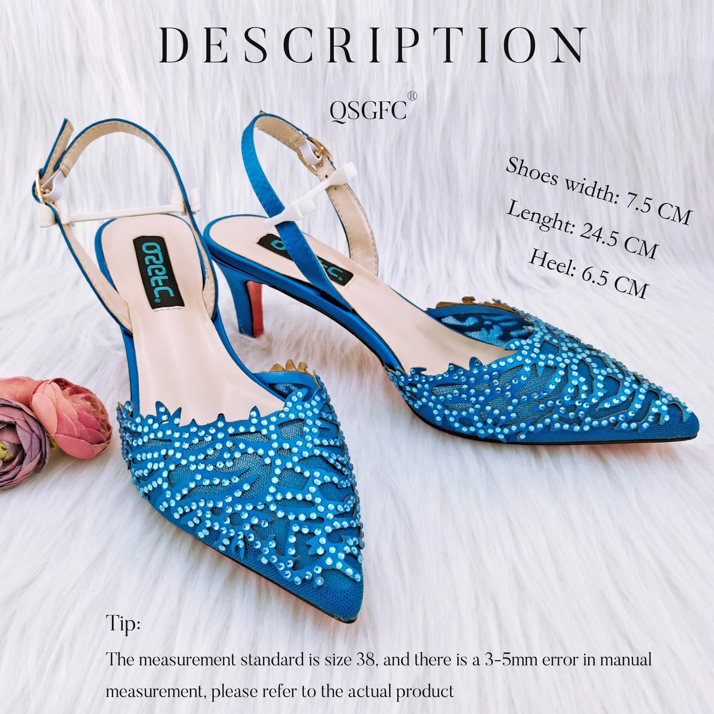 QSGDavid-Chaussures et sac en biscuits orange pour dames, décoration de lieux, creux avec le même document, belle fête, petit