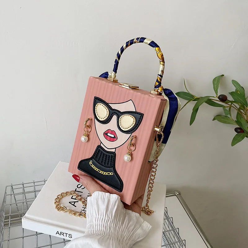 Sacs de soirée pour femmes, sac à bandoulière en cuir à la mode, dur de haute qualité, Hip Hop Party, sac à main de luxe de styliste, nouvelle collection 2023