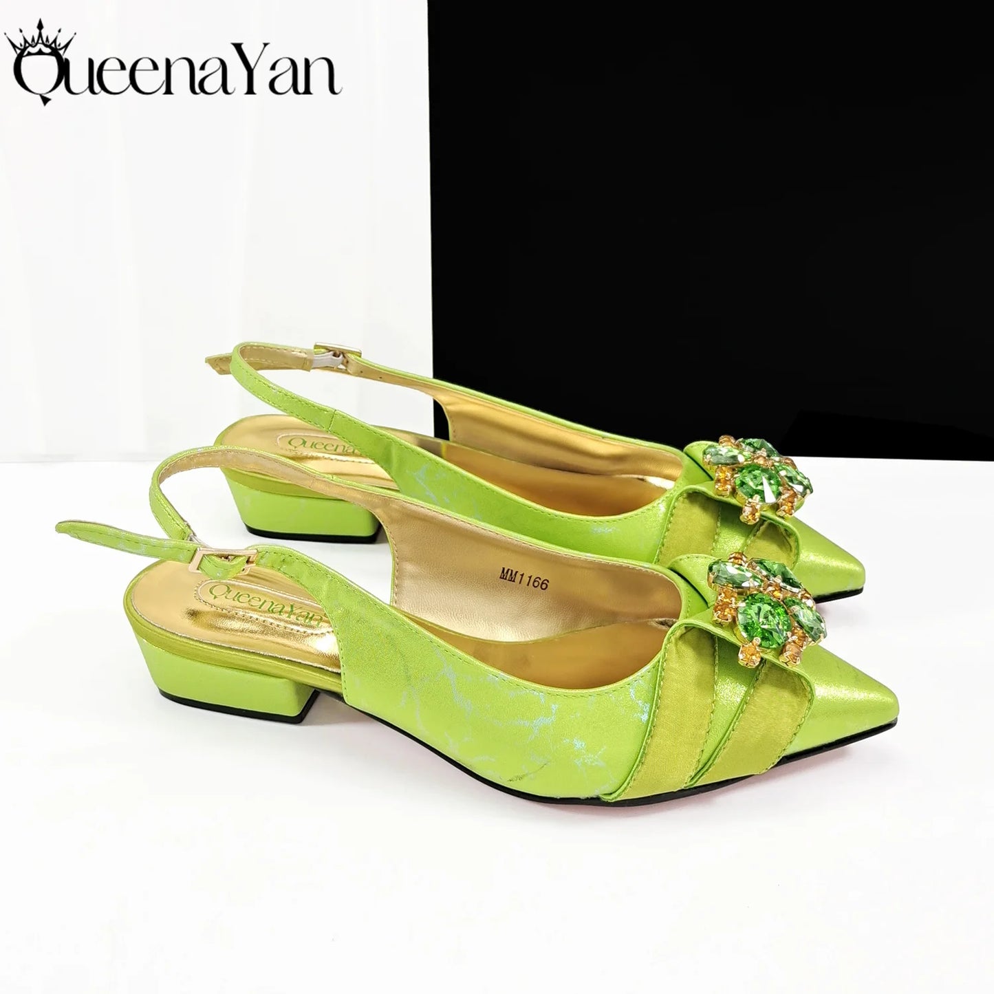 Ensemble de sandales et de sacs assortis pour femmes, chaussures de mariage, vert citron, parfait pour la fête, dîner, éna Yan, mode italienne, 2025