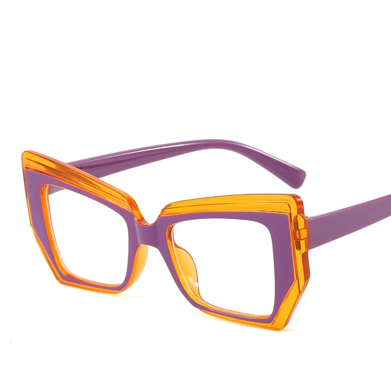 Monture de lunettes d'ordinateur anti-lumière bleue pour hommes et femmes, lunettes de forme spéciale, lunettes de blocage, lunettes optiques, lunettes polygonales