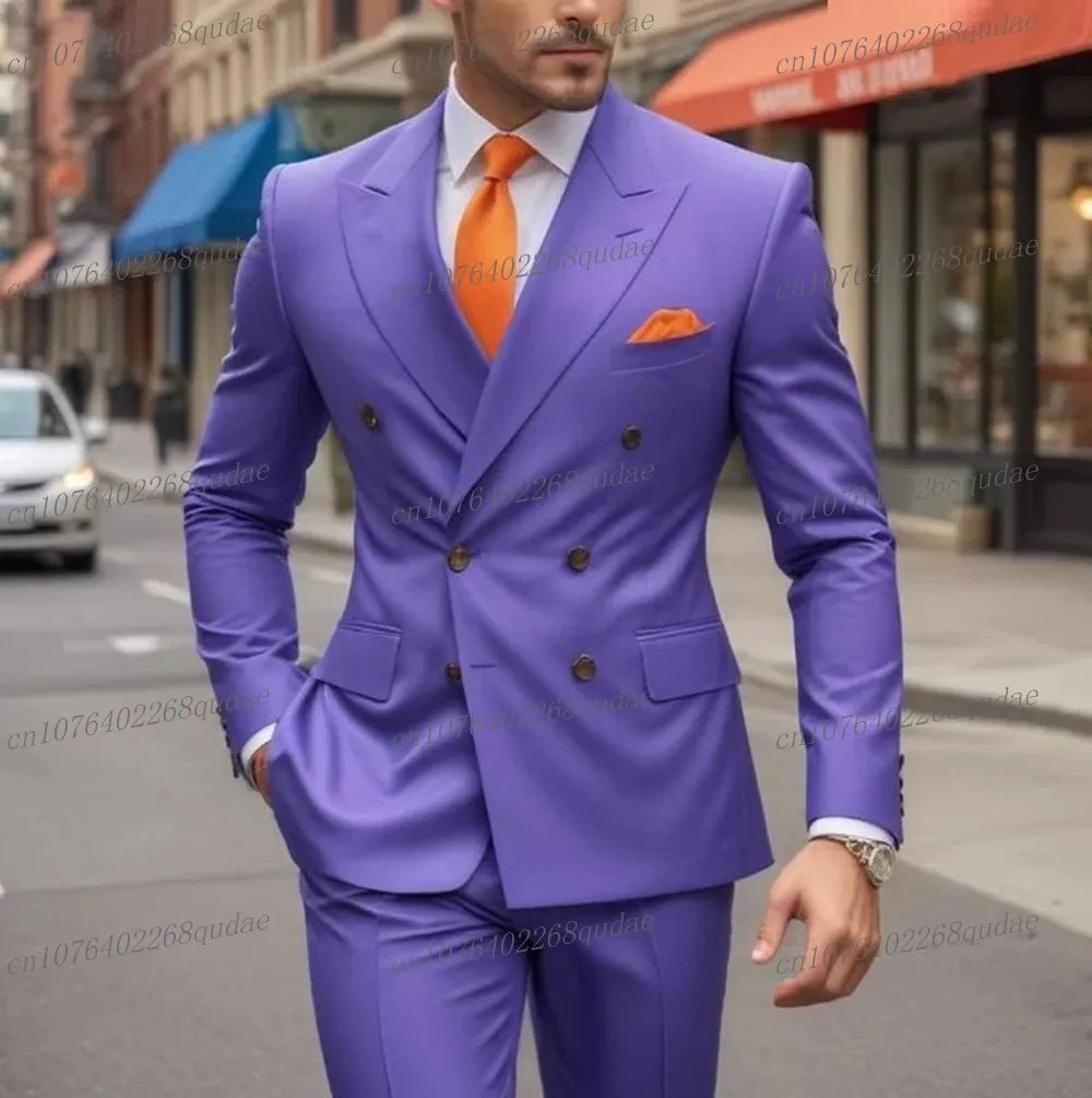 Costume rose pour hommes, pour occasions formelles, fête de mariage, Tuxedos pour marié, Costume de marié, ensemble 2 pièces, Blazer et pantalon, nouvelle collection