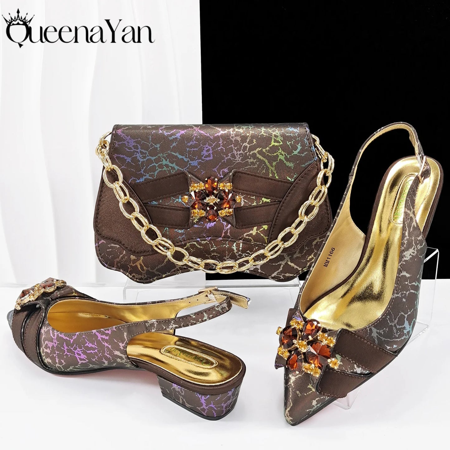 Ensemble de sandales et de sacs assortis pour femmes, chaussures de mariage, vert citron, parfait pour la fête, dîner, éna Yan, mode italienne, 2025