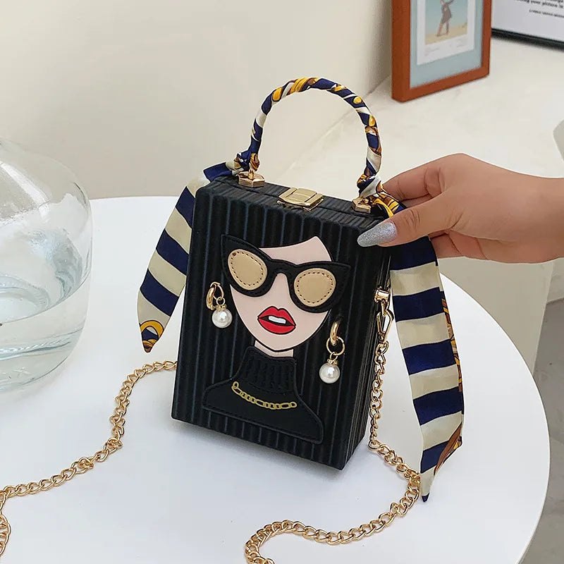 Sacs de soirée pour femmes, sac à bandoulière en cuir à la mode, dur de haute qualité, Hip Hop Party, sac à main de luxe de styliste, nouvelle collection 2023