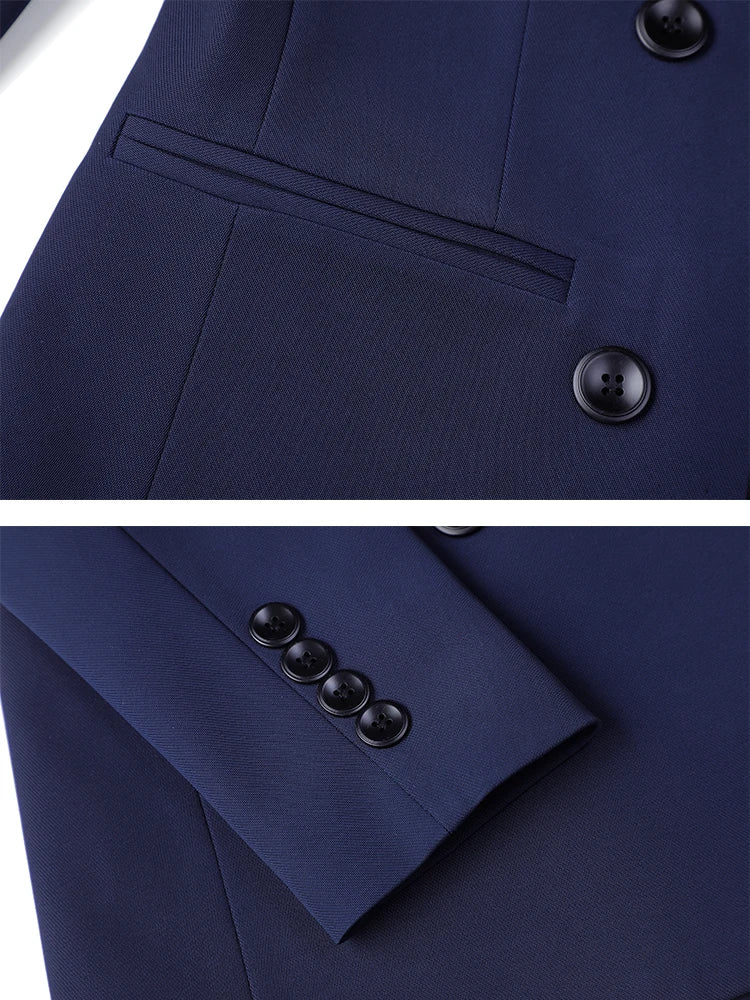 Gris bleu noir Blazer veste et pantalon femmes pantalon costume bureau dames femme affaires travail porter 2 pièces ensemble