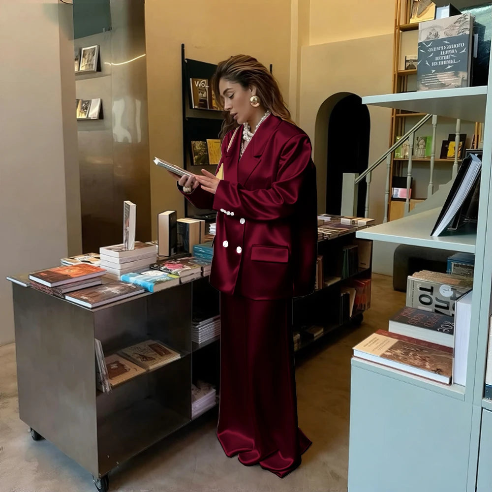Costume élégant pour femmes, ensemble 2 pièces (veste + jupe mi-longue), magnifique vêtement d'extérieur pour invités de mariage, Look formel de soirée