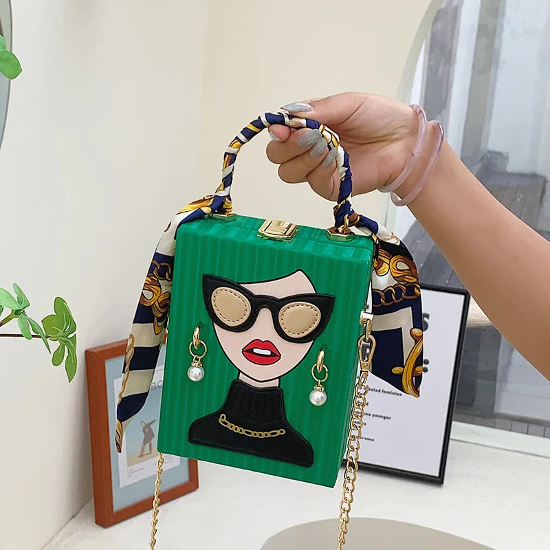 Sacs de soirée pour femmes, sac à bandoulière en cuir à la mode, dur de haute qualité, Hip Hop Party, sac à main de luxe de styliste, nouvelle collection 2023