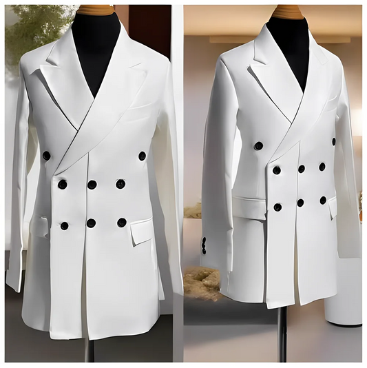 Blazer pour hommes, veste simple de smoking de mariage, vêtements à la mode, Design à Double boutonnage, plusieurs couleurs personnalisées, costume pour hommes