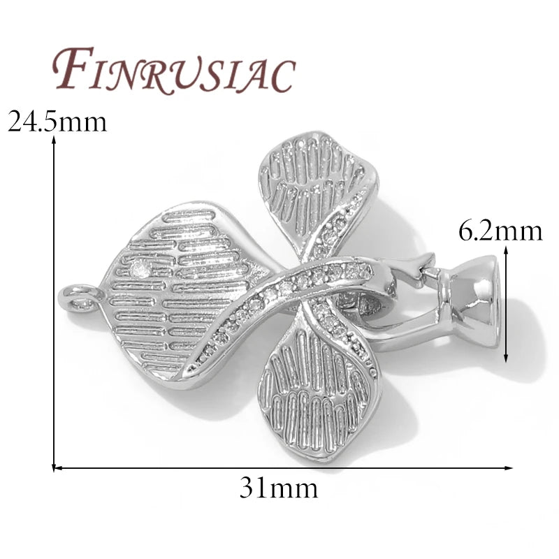 18K Gold Plated Connectors Clasps For Pearl,Bracelet Clasp For Jewelry Making,Necklace Clasp DIY Beading Accessories,Fittings