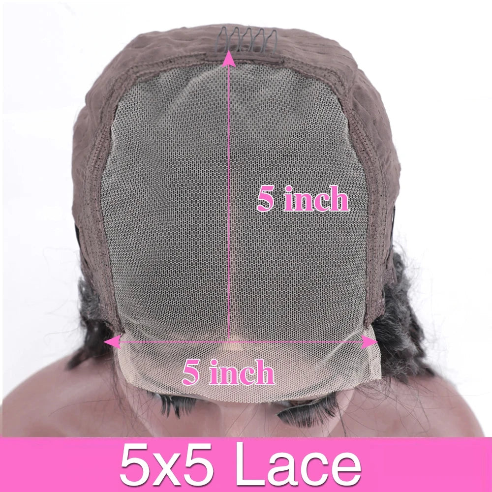 38 40Inch Deep Wave 13x6 HD Lace Frontal Wig Curly Water Wave Human Hair 5x5 Lace Front Brazilian Wigs For Women Pre-plucked