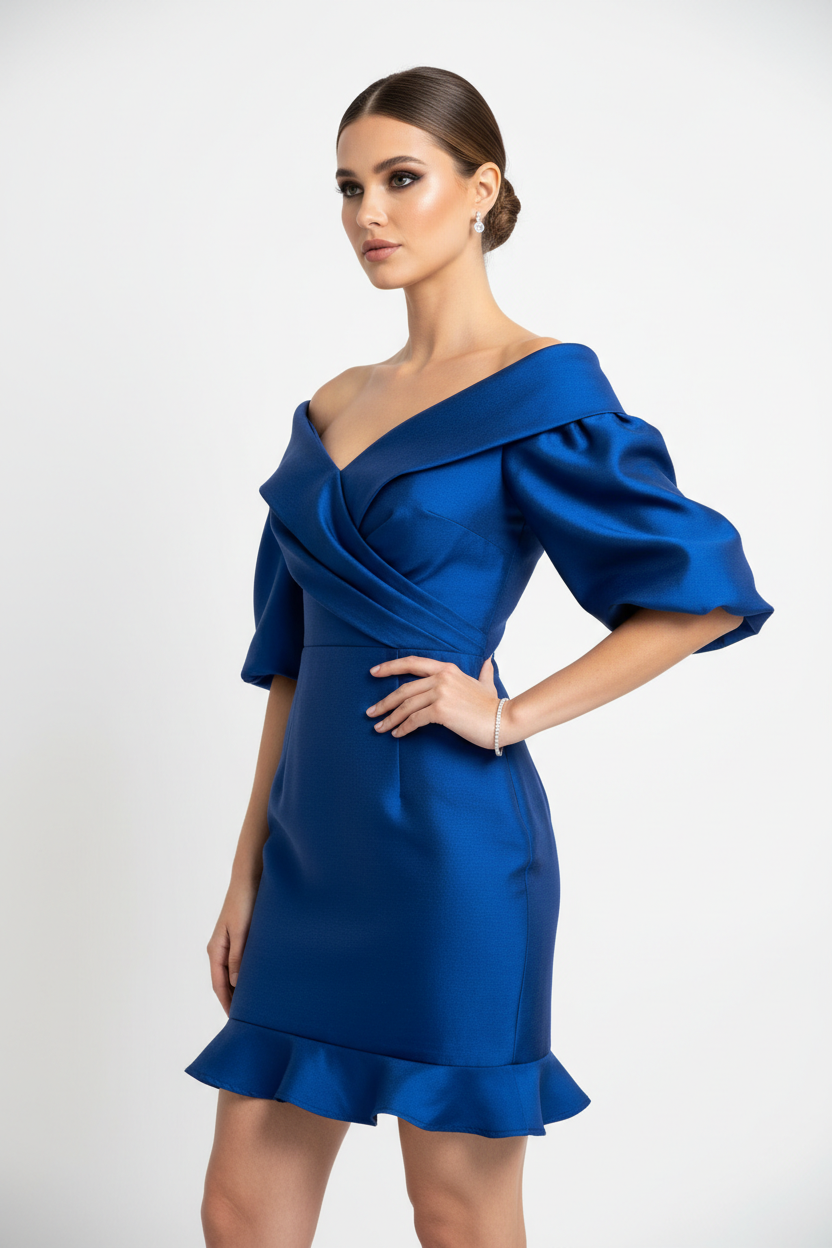 Robe Courte Bleue - Rose Boutique