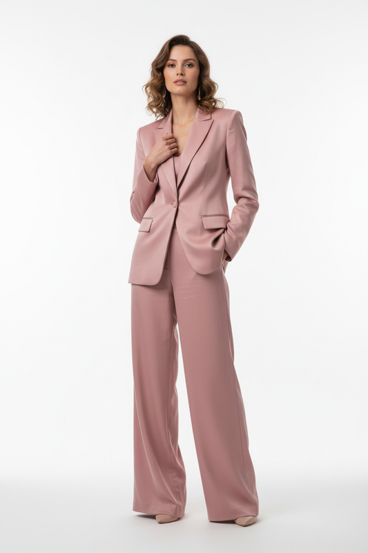 Ensemble Veste & Pantalon Rose - Rose Boutique